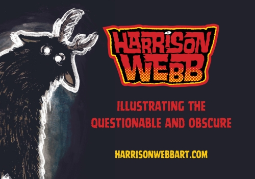 Harrison Webb creating provocative art.