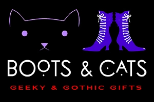 Boots and cats geeky and gothic gifts.
