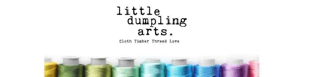 Little Dumpling Arts presents spools of thread as adorable little dumplings.