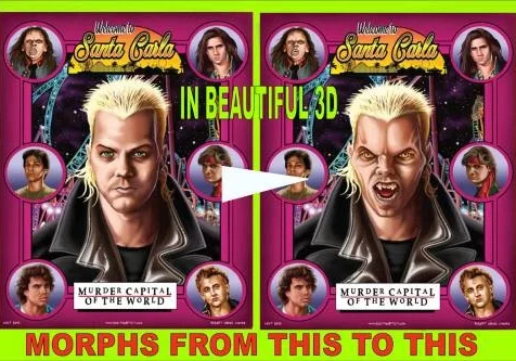 Poster by Bob The Artist shows a vampire morphing to fangs, with ‘Murder Capital of the World’ boldly displayed.