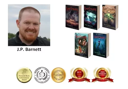 J p barnett's books and awards.