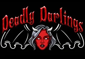 The Deadly Darlings' logo aptly embodies the spirit of the Deadly Darlings Room.